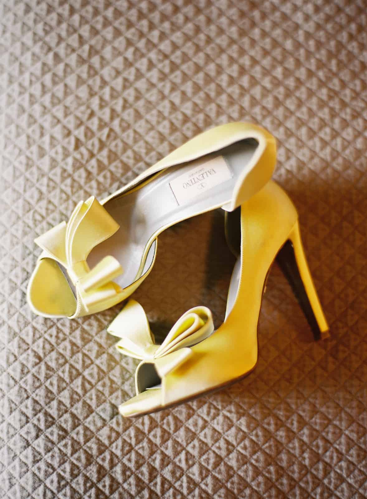 Yellow Valentino shoes