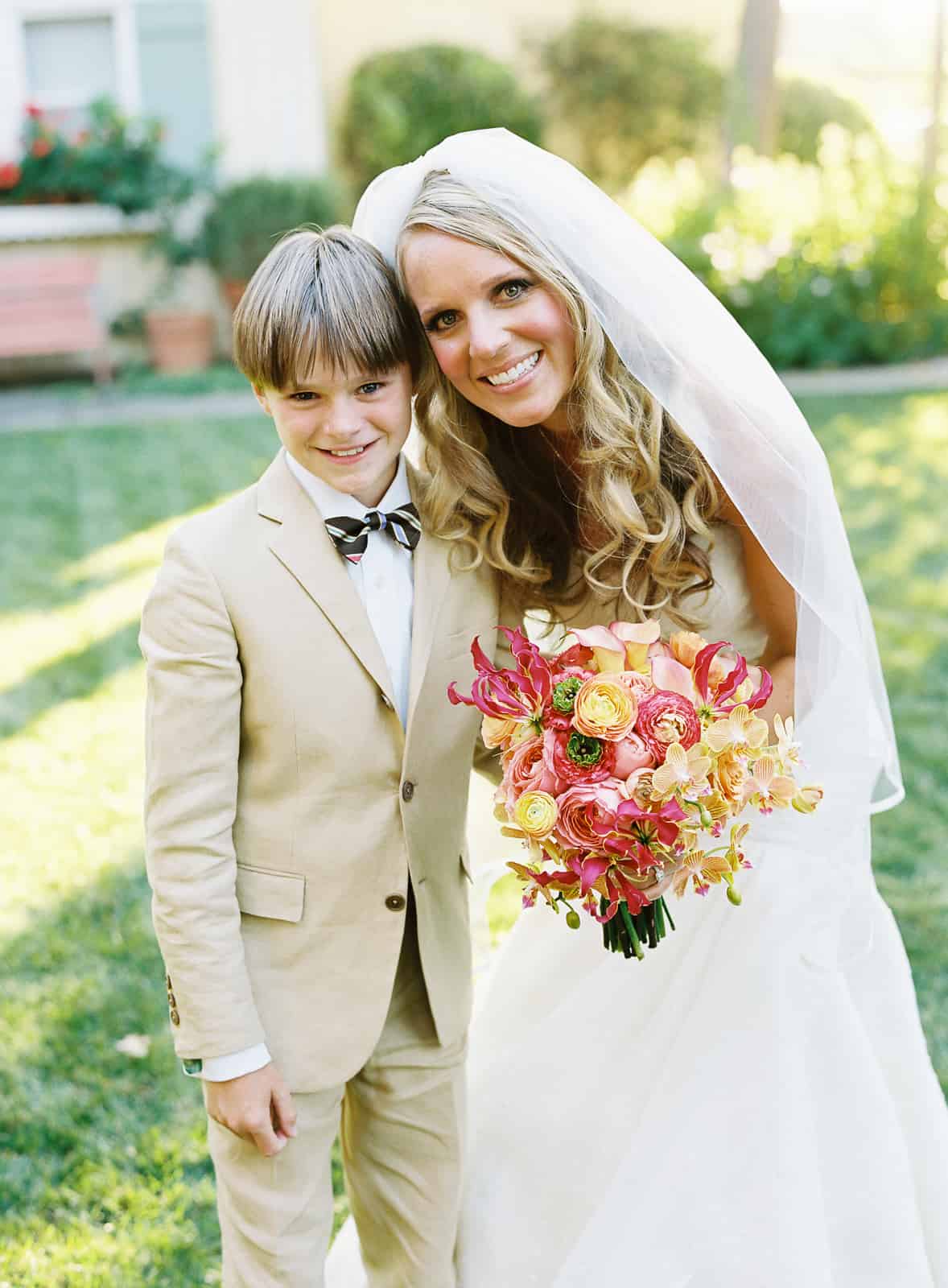 Bride and bow tie ring bearer