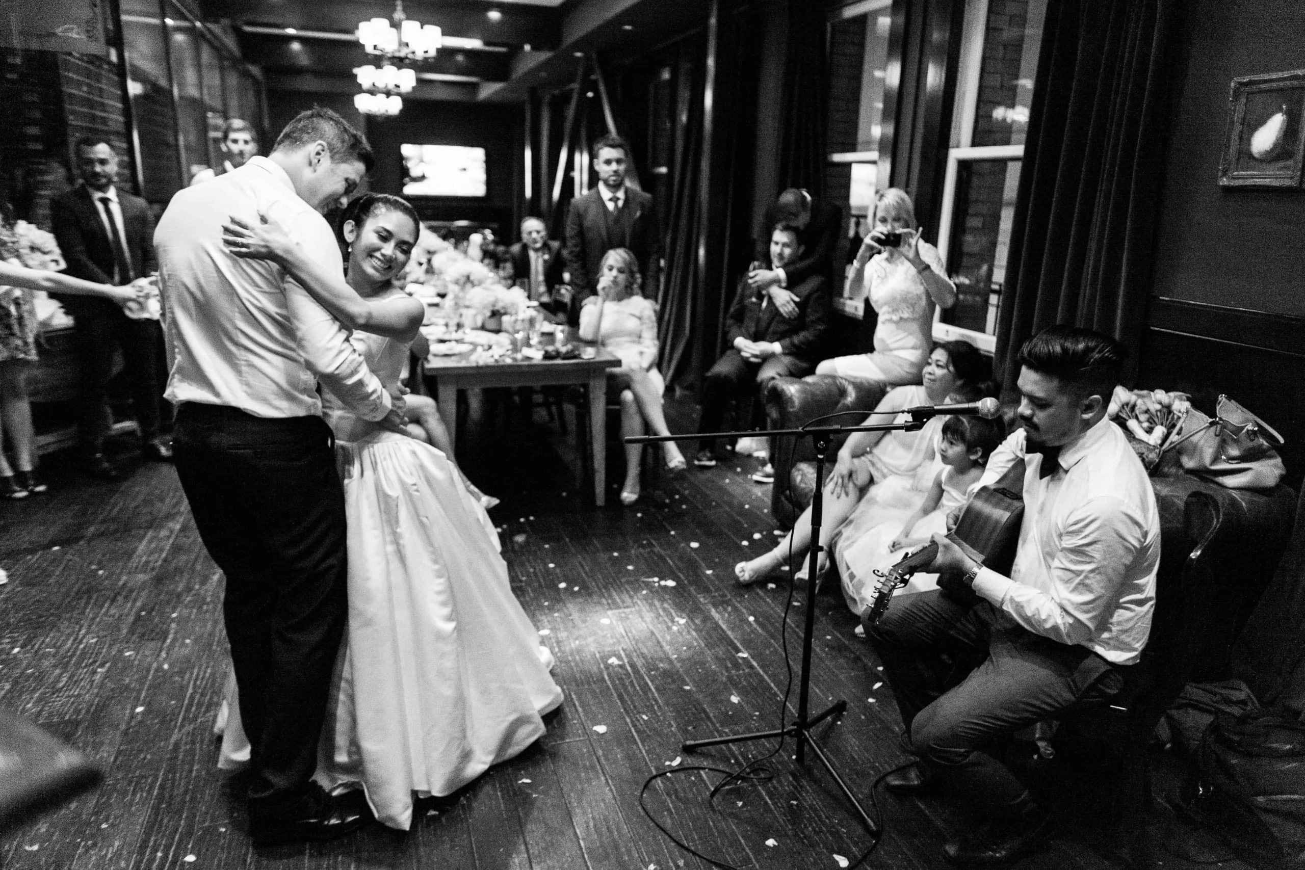first dance with guitar player