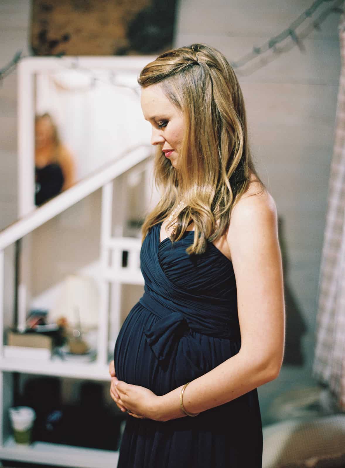 pregnant bridesmaid