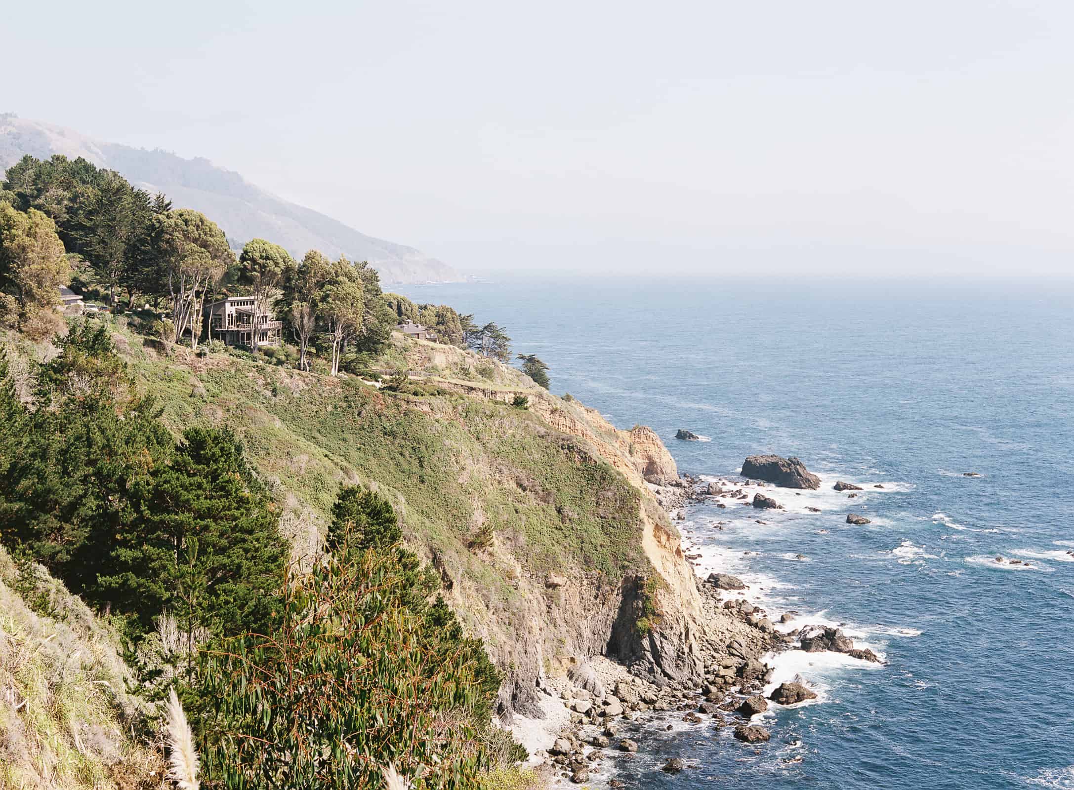 view of big sur and the pacific ocean from paion estate