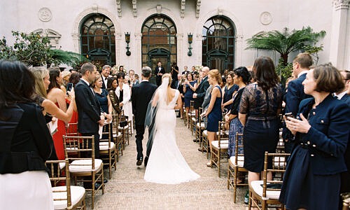walking down the aisle