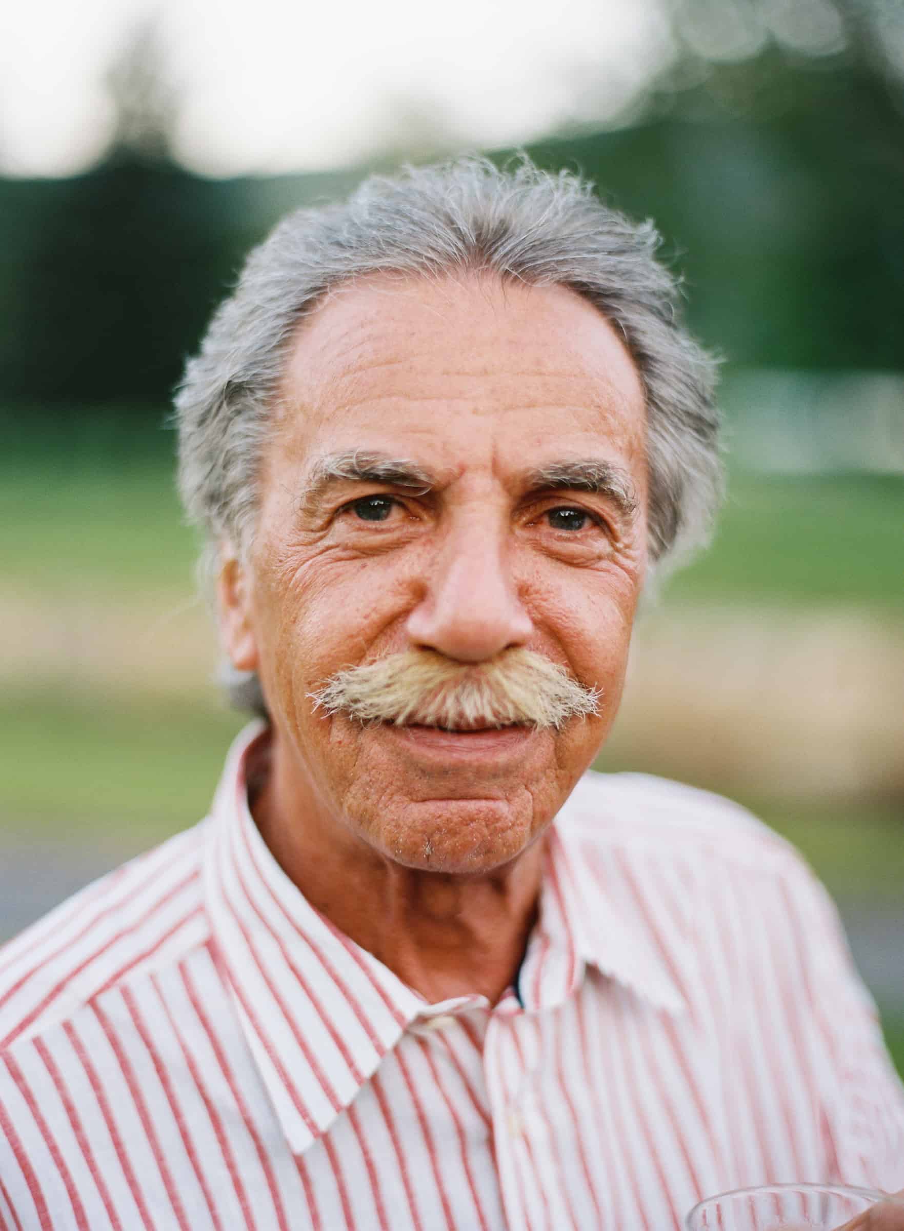 portrait of man with moustache