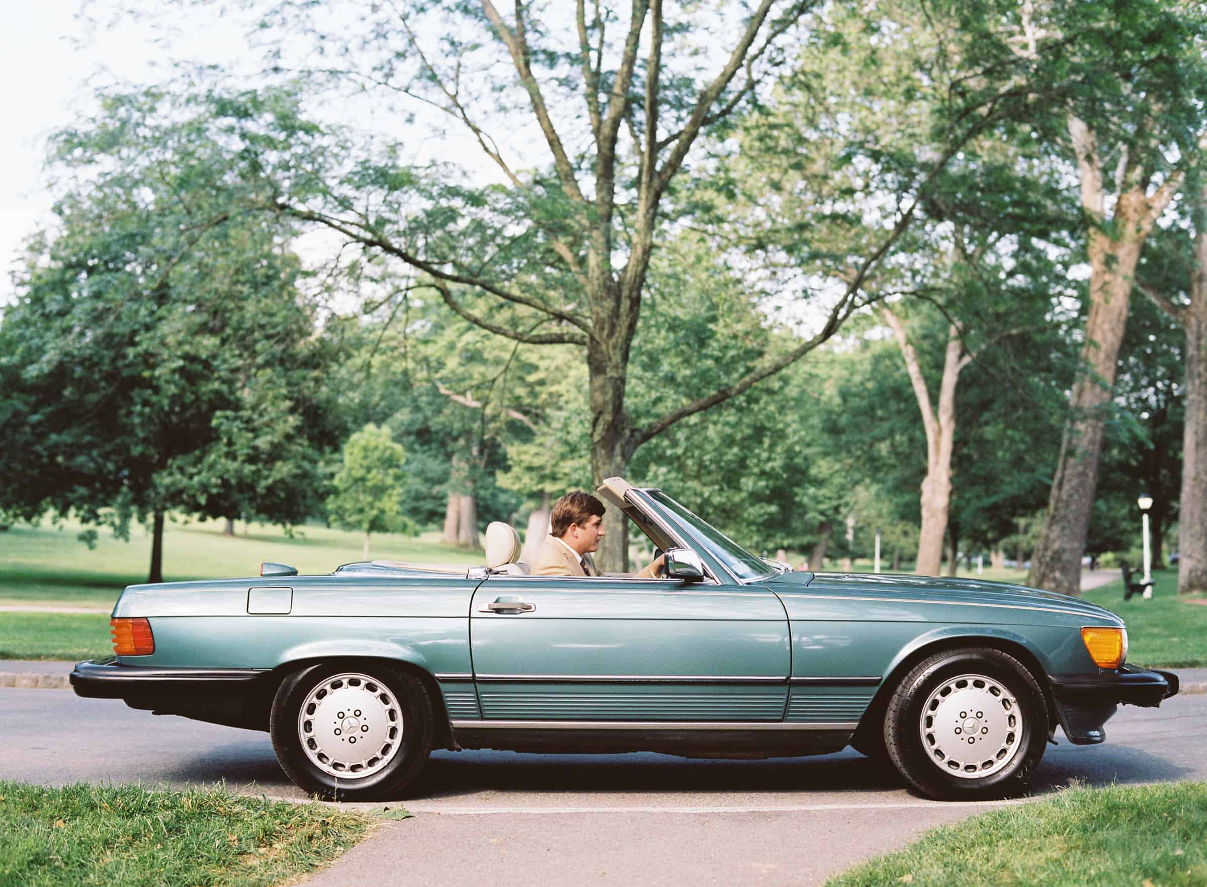 wedding getaway car vintage mercedes-benz